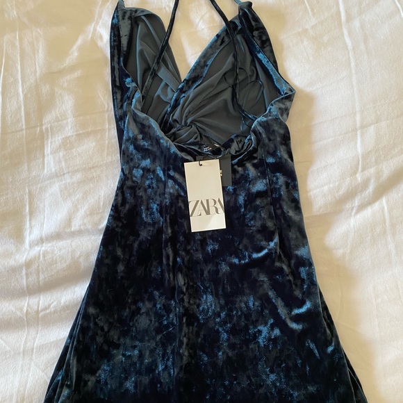 Zara Velvet Mini Dress S - Picture 4 of 4